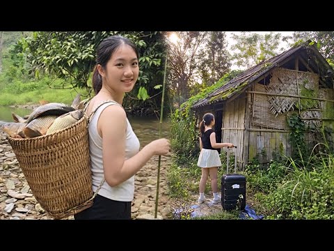 Full 90-day video: City girl returns to the forest - living near the forest, everything is free.