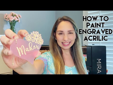 How To Paint Engraved Acrylic