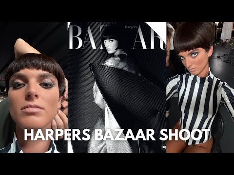 day in the life of a model: shooting for Harper's Bazaar