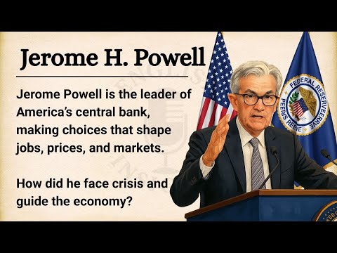 🏦 📈 Jerome Powell: The Man Who Moves Markets || Learn English Through Story Level 3 || Graded Reader