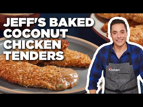 Jeff Mauro's Baked Coconut Chicken Tenders with Mango Chutney Dipping Sauce | Food Network