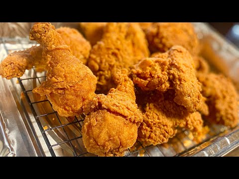 The BEST Seasoned & Crispy Fried Chicken!! | The Only Fried Chicken Recipe You Need! #friedchicken