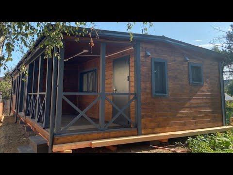 Садовый Мини-Дом из 5 бытовок, 6х11,5м "Неаполь".