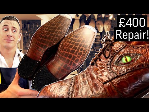 EXOTIC Crocodile Shoes Recrafted - We Added Eyes!