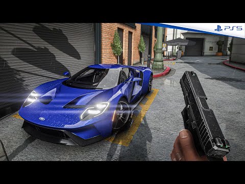 GTA 6 PS5 Graphics!? Ford GT MKII / RTX 4090 RAY-TRACING PC - GTA 5 Ultra Modded 300+ mods