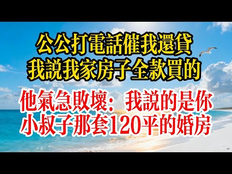 公公打電話催我還貸，我說我家房子全款買的，他氣急敗壞：我說的是你小叔子那套120平的婚房#故事頻道 #故事分享 #情感