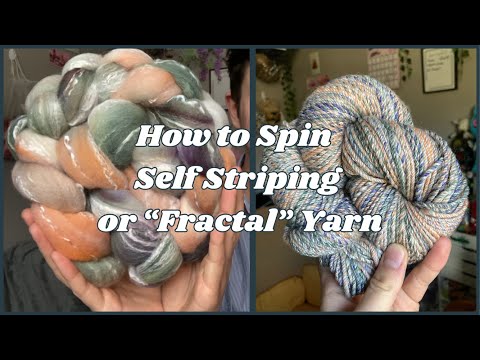 How to Spin Fractal Yarn (DIY Self Striping/Spincycle Yarn)