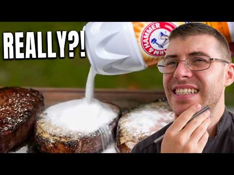 Chef James Reacts...To Guga Foods BAKING Soda Steak!