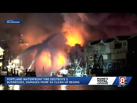 Investigation into Custom House Wharf fire in Portland