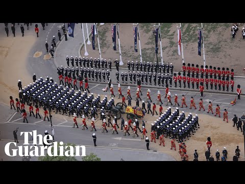 Queen's coffin procession on the day of her funeral – watch live