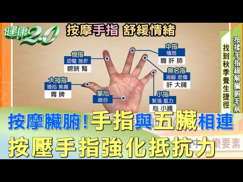 按摩臟腑!手指與五臟相連 按壓手指強化抵抗力 健康2.0