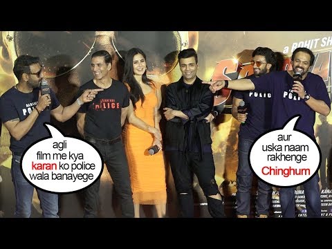 BEST DOSE Of Non-Stop Comedy & Laughter By Akki,Ajay & Ranveer At SooryavanshiTrailerLaunch