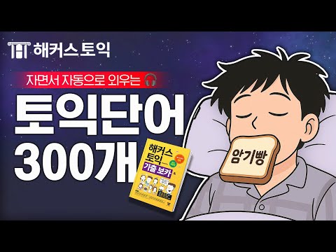 [토익 단어] 매일 틀어만 두세요!😴 해커스 노랭이 단어장 300개 자동 암기