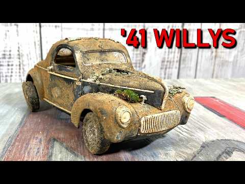 Restoration 1941 Willys Coupe Abandoned Classic Car
