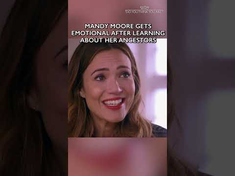 Mandy Moore gets emotional after learning about her ancestors 🌳 #wdytya #mandymoore #ancestry