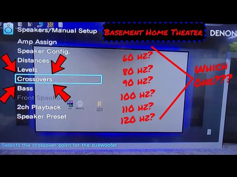 Basement Home Theater - How I Chose My Crossover Settings