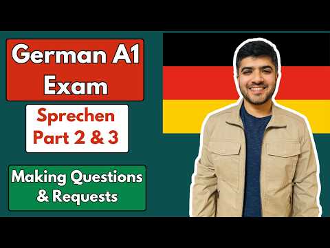 German A1 Exam Sprechen (Exam Solutions & Tips) | How To Make Questions & Requests | Goethe & Telc