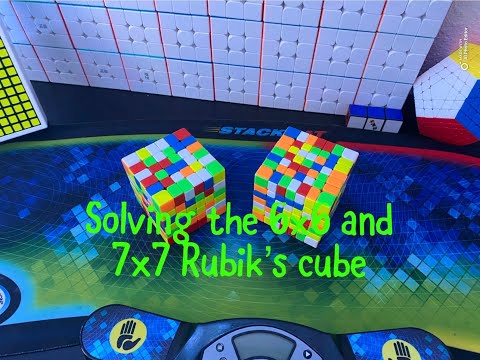 Solving 6x6 and 7x7 Rubik's cubes (ROAD TO 20K SUBSCRIBERS)