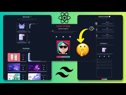 React JS Portfolio Website Using Tailwind CSS - Build & Deploy