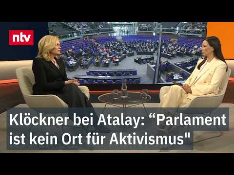 Klöckner bei Pinar Atalay: "Das Parlament ist kein Ort für Aktivismus" | ntv