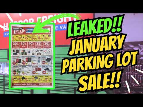 Harbor Freight LEAKED January Parking Lot Sale!