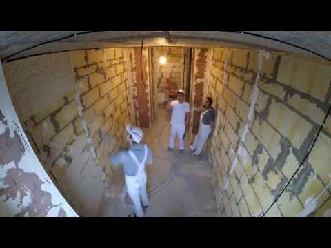 Стены в "ноль". Подрезка штукатурки.