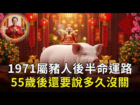 生肖豬：1971年屬豬人的命運，看起來最穩的你，55歲後其實最怕倒下嗎？
