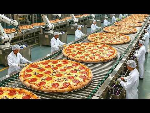 How It’s Made Frozen Pizza in a Mega Factory | How Automation Produces Thousands Daily