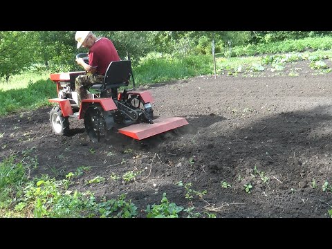 Агромаш МТ 110,почвофреза,грунтозацепы,мой огород и моя рыбалка