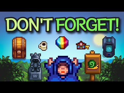 18 Things you Forget to do in Stardew Valley! (1.6)