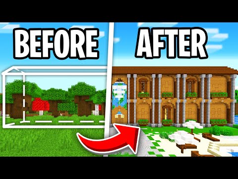 I Transformed the WOODLAND MANSION in Minecraft Hardcore