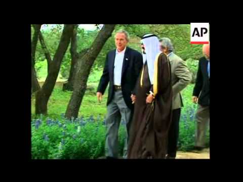 WRAP Bush meets Saudi Crown Prince, comments on oil price