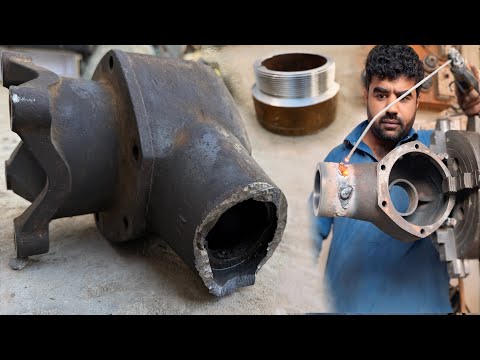 The very Old Model Water Motor Broken Hosing I Repaired With My Estimated Skill From Basic Tool…