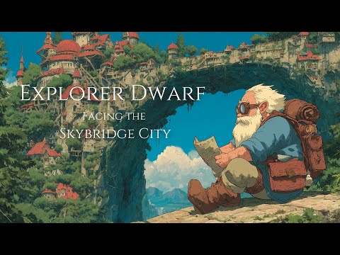 Fantasy Medieval Music for Peace | Explorer Dwarf Facing the Skybridge City