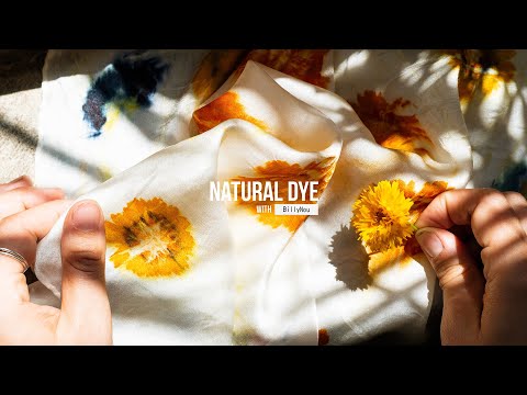 HOW TO ECO PRINT at home WITH FLOWERS | NATURAL DYE | BOTANICAL COLOUR