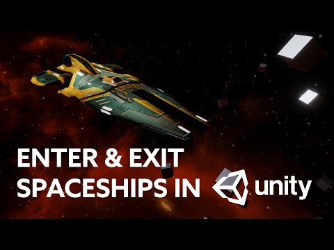 Unity Enter Spaceship / Vehicle Tutorial -  Cinemachine Camera Switching - Sci Fi Game Series Ep 3