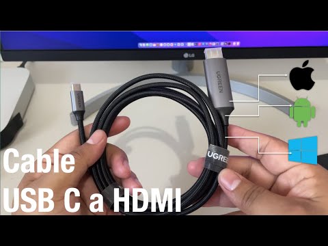 Cable USB C a HDMI (cómo conectar tu Android/iPad/PC/Mac son USB C a un monitor o televisión)