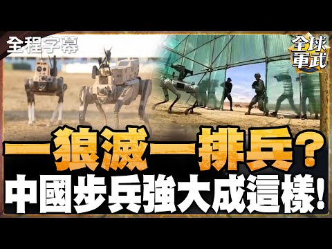 【全程字幕】一隻狼打掉一排兵？解放軍“機器狼”裝備入列！最新實戰畫面火遍全球！有人＆無人協同對抗＂機器狼＂改寫陸戰攻擊模式  #全球軍武頻道⁩