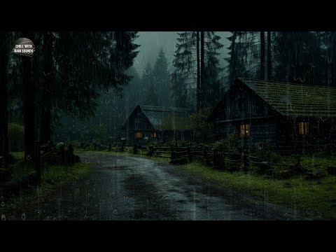Heavy Rain in the Forest Helps You Sleep Deeply | Say Goodbye to Stress and Relax in 5 Minutes