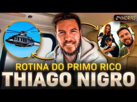 24 HORAS COM THIAGO NIGRO | COMO É A ROTINA DO PRIMO RICO