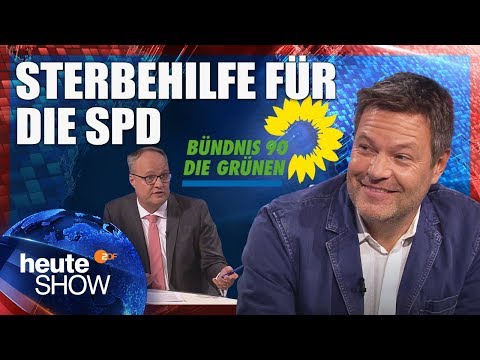 Oliver Welke interviewt Grünen-Chef Robert Habeck | heute-show vom 02.11.2018