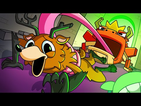 DEER MONSTER vs. THE FROG KING! (Cartoon Animation)