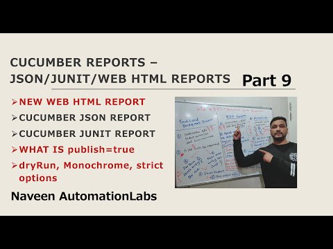 #9 - Generate Different Reports in Cucumber BDD || New Cucumber Web Report(Latest)