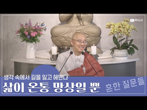 [황벽36] 삶이 온통 망상일 뿐이다, 생각 속에서 길을 잃고 헤맨다