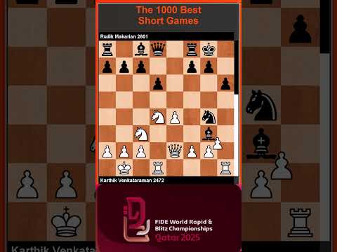 2025 FIDE Blitz Championship: SHOCKING 23-Move Miniature! 🤯 #checkmate #chesss
