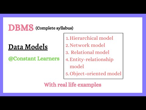 10. Data Models | Real-life examples