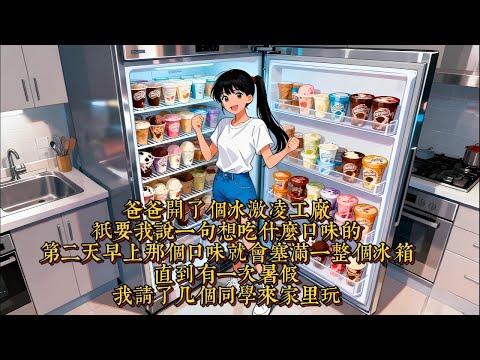 我爸每天給我塞一冰箱冰激凌，同學羨慕時，班長揭穿殘酷真相|恐怖動漫|懸疑動漫|虐心動漫