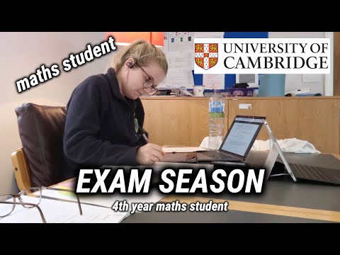 Cambridge Exam Season | Study With Me (4th year maths student)