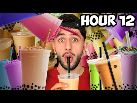 Drinking Boba Every Hour for 24 HOURS!
