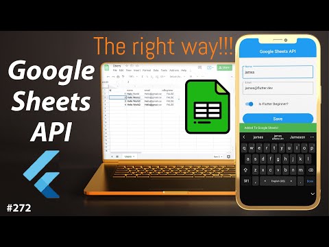 Flutter Tutorial - Google Sheets API 1/3 - Create & Save Data & Google SpreadSheets CRUD